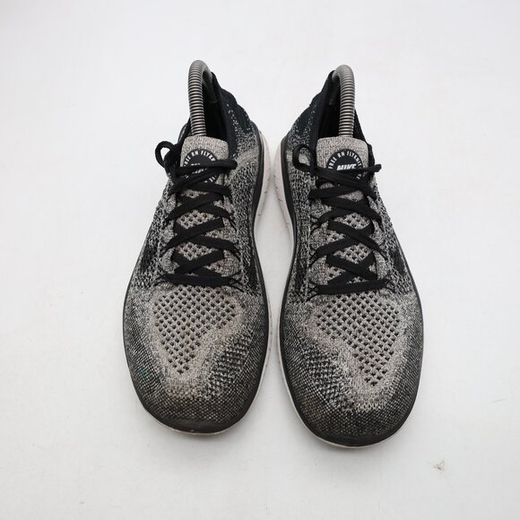 Nike Free Run Flyknit Women’s Size 9 Black Running Shoes Sneakers 942839-101 - Picture 2 of 11